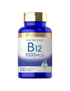 Carlyle Vitamina B12 1000 mcg 250 Tabletas Liberación Prolongada