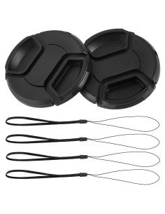 Paquete de 2 tapas de lente 49mm ZZJMCH para cámaras DSLR