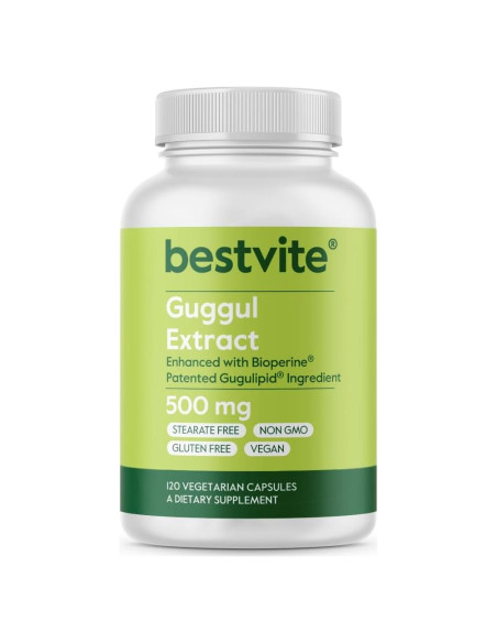 Suplemento de Guggul 500mg Bestvite 120 Cápsulas Veganas