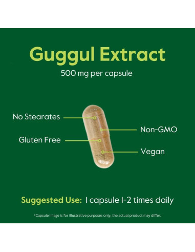 Suplemento de Guggul 500mg Bestvite 120 Cápsulas Veganas