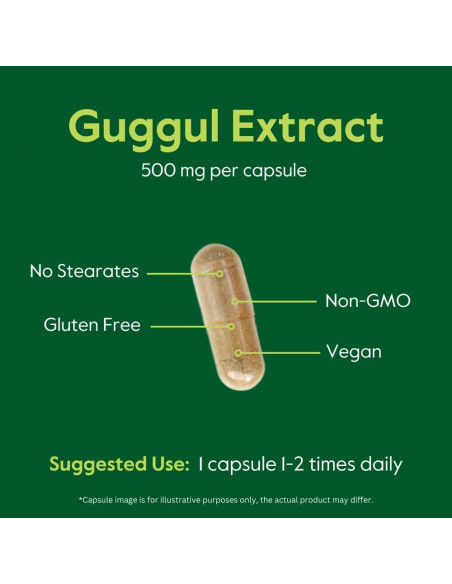 Suplemento de Guggul 500mg Bestvite 120 Cápsulas Veganas