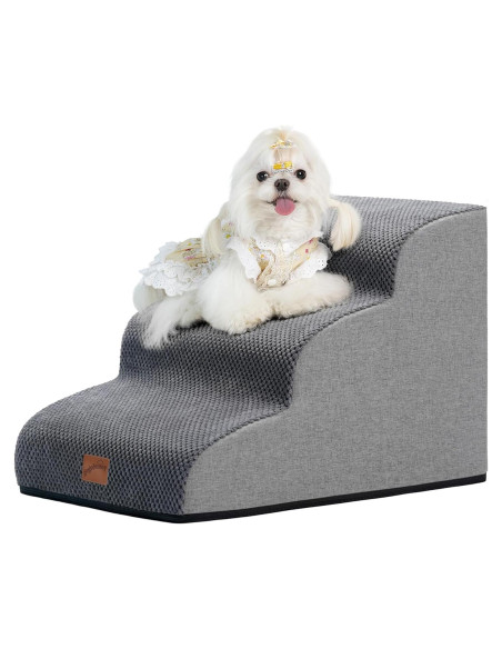 Escalera para Perros GoGoBunny 3 Pasos Gris 39.9 cm Antideslizante