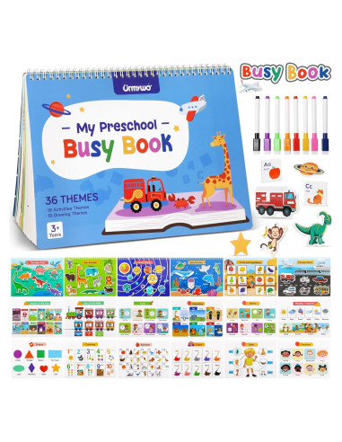 Libro Ocupado Educativo URMYWO para Niños 2-8 Años