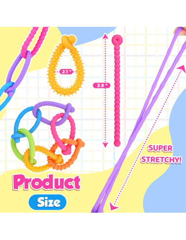 Cuerdas Fidget Sensory Toys KLT - Pulsera Ajustable para Niños