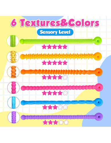 Cuerdas Fidget Sensory Toys KLT - Pulsera Ajustable para Niños