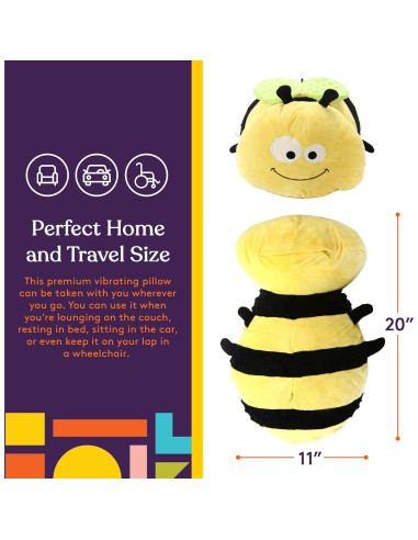 Almohada Vibrante Sensorial Suministros Especiales 30x13 cm