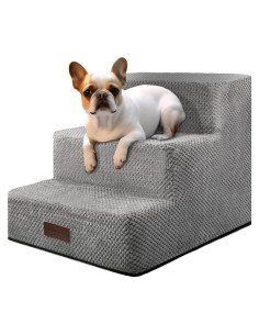 Escalera Antideslizante para Perros y Gatos Aodisman 3 Pasos 34.5 cm