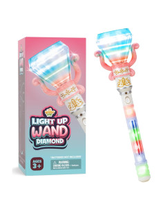 Varita Diamante Giratoria Iluminada Ipidipi Toys 34cm
