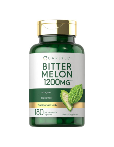 Cápsulas de Melón Amargo Carlyle 1200 mg - 180 Unidades - Sin OGM