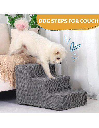 Escalera Antideslizante para Perros y Gatos Aodisman 3 Pasos 34.5 cm