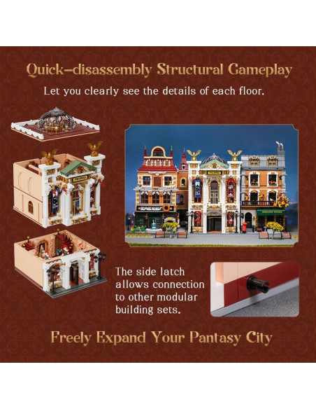 Conjunto de Teatro Europeo Vintage PANTASY - Modular 34x16cm Conjunto de Teatro Europeo Vintage PANTASY - Modular 34x16cm