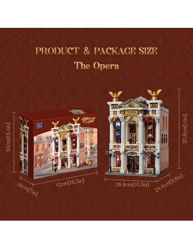 Conjunto de Teatro Europeo Vintage PANTASY - Modular 34x16cm