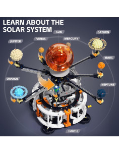 Kit de Construcción Espacial Solar DOLIVE 1282 PCS STEM 6-15 años 2