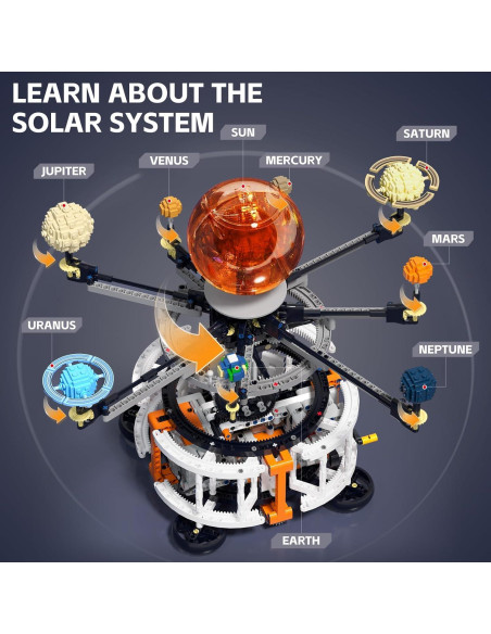 Kit de Construcción Espacial Solar DOLIVE 1282 PCS STEM 6-15 años