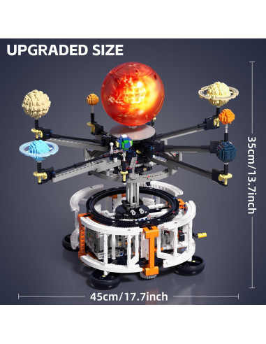 Kit de Construcción Espacial Solar DOLIVE 1282 PCS STEM 6-15 años