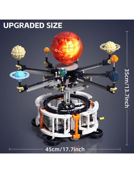 Kit de Construcción Espacial Solar DOLIVE 1282 PCS STEM 6-15 años