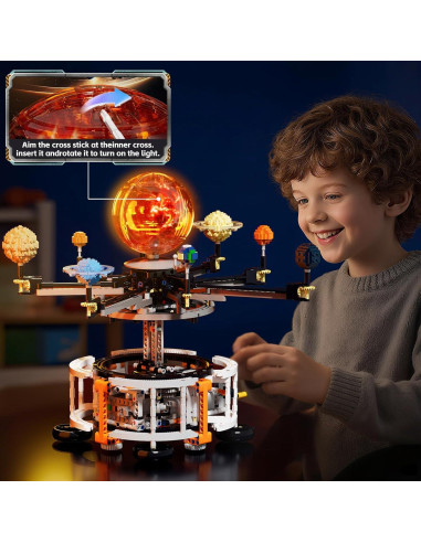 Kit de Construcción Espacial Solar DOLIVE 1282 PCS STEM 6-15 años