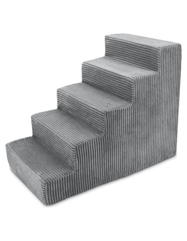 Escalera para Perros 5 Pasos Mejores Suministros Gris 57.15 cm
