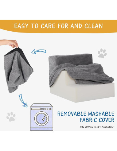 Escalera Antideslizante para Perros y Gatos Aodisman 3 Pasos 34.5 cm