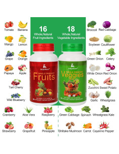 Suplemento de Frutas Totales JulyDeer - 90 Cápsulas Vegetarianas 2