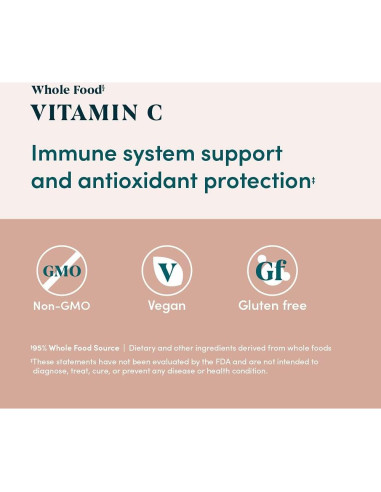 Vitamina C de Alimentos Integrales Amazon Elements 60 Cápsulas