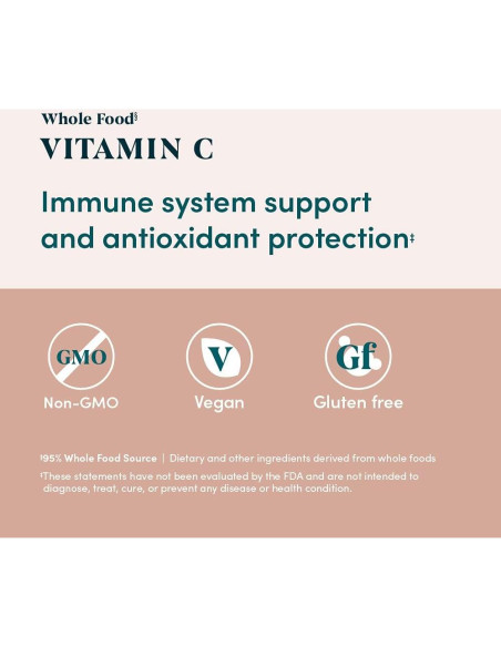 Vitamina C de Alimentos Integrales Amazon Elements 60 Cápsulas Vitamina C de Alimentos Integrales Amazon Elements 60 Cápsulas