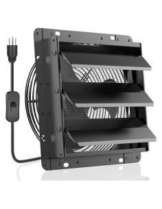 Ventilador de Escape HG Power 10" Bajo Ruido 647 CFM Negro