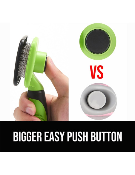 Cepillo Autolimpiante OEFEO para Perros y Gatos Verde Cepillo Autolimpiante OEFEO para Perros y Gatos Verde