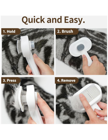 Cepillo Suave Autolimpiante para Gatos PrimePets 20cm