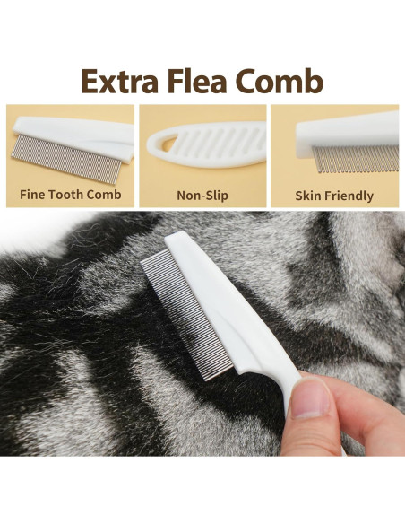 Cepillo Suave Autolimpiante para Gatos PrimePets 20cm Cepillo Suave Autolimpiante para Gatos PrimePets 20cm