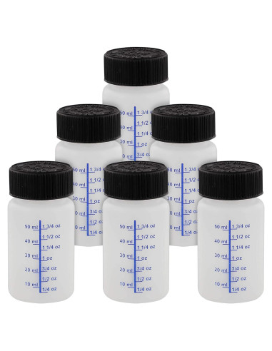 Botellas de retoque TCP Global 60 ml - Paquete de 6 con cepillo