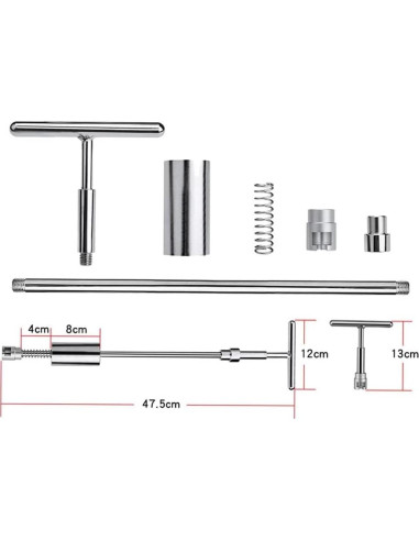 Martillo T Bar WHDZ para Reparación de Abolladuras 50 cm