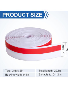 Tira de Sello Adhesiva Moonoom 9m x 5cm Aislamiento Impermeable 2