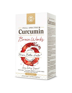 Suplemento Cognitivo Solgar Curcumina 90 Licaps - Memoria y Enfoque