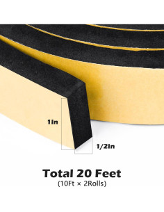 Cinta de Aislamiento ToLanbbt 1" x 1/2" x 20 Pies Negra 2