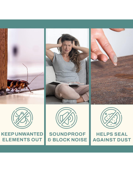 Tapón de Corrientes Home Intuition 91 cm Aislamiento Térmico Negro