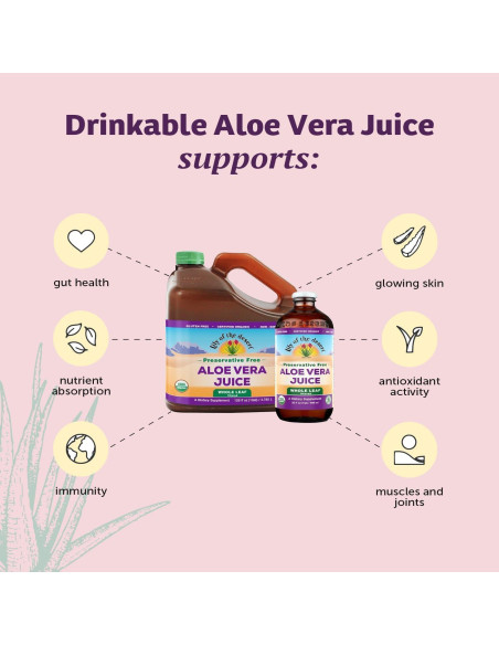 Jugo de Aloe Vera Lirio del Desierto 946 ml - Paquete de 2 Jugo de Aloe Vera Lirio del Desierto 946 ml - Paquete de 2