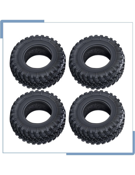 4 Neumáticos de Caucho Zolikar 38mm para Kyosho Mini Z 4x4