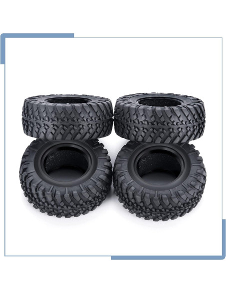 4 Neumáticos de Caucho Zolikar 38mm para Kyosho Mini Z 4x4