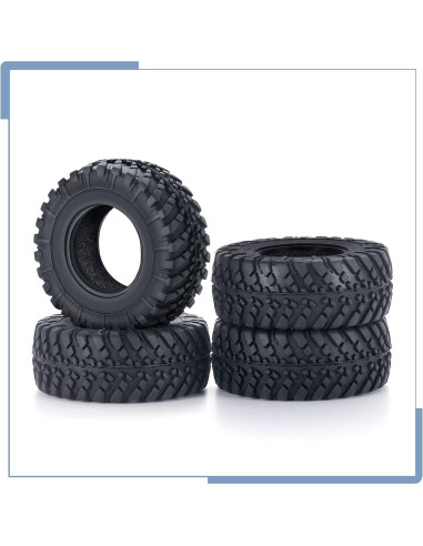 4 Neumáticos de Caucho Zolikar 38mm para Kyosho Mini Z 4x4