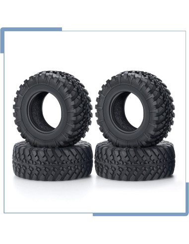 4 Neumáticos de Caucho Zolikar 38mm para Kyosho Mini Z 4x4
