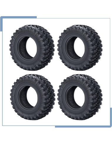 4 Neumáticos de Caucho Zolikar 38mm para Kyosho Mini Z 4x4