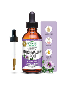 Extracto Líquido de Raíz de Malvavisco Botanic Choice 29.57 ml - Sin Alcohol, Sin Gluten