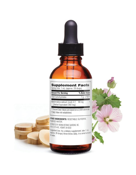 Extracto Líquido de Raíz de Malvavisco Botanic Choice 29.57 ml - Sin Alcohol, Sin Gluten