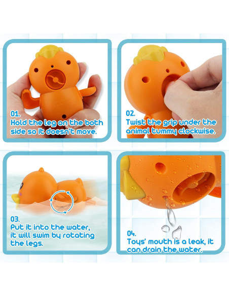 Juguetes de baño Dwi Dowellin para bebés - Juegos de pesca magnéticos