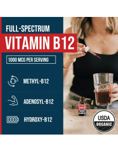 BioActive Vitamina B12 1000 mcg Triquetra Health Sabor Cereza 2