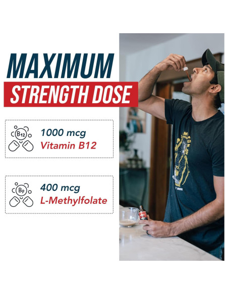 BioActive Vitamina B12 1000 mcg Triquetra Health Sabor Cereza