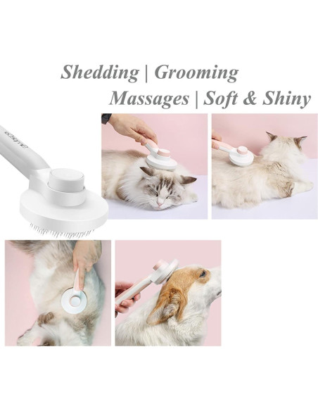 Cepillo Autolimpiante para Perros y Gatos SimpleDot - Gris Cepillo Autolimpiante para Perros y Gatos SimpleDot - Gris