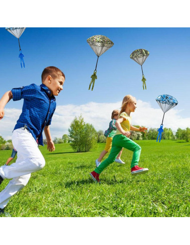 15 Juguetes de Paracaídas Camuflados ROYHOO para Niños