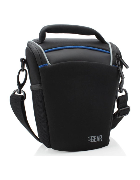 Funda para cámara DSLR USA Gear Negra con correa ajustable